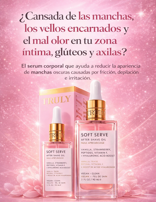 TRULY Soft Serve -  Serum removedor de vellos, manchas y mal olor
