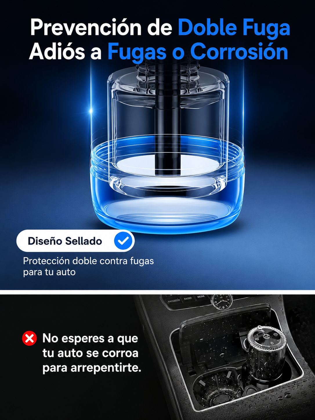 DIFUSOR DE FRAGANCIA INTELIGENTE PARA AUTO, PERFUME DE LUJO, CON SENSOR DE MOVIMIENTO Y PROYECCION DE LUZ 3D