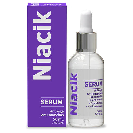 Niacik® combina Niacinamida + Alpha Arbutin para aclarar, iluminar y mejorar la textura sin irritar tu piel.